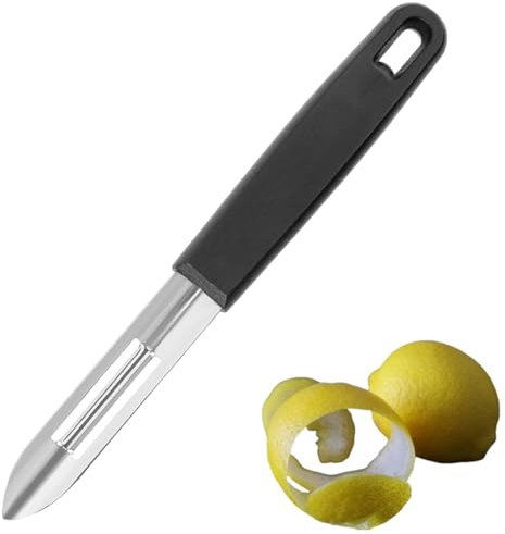 Couteu D'Office Couteau à éplucher Couteu D'Office Couteau à éplucher - Acier Inoxydable 60 mm - Manche Polypropylène Couleur Couteu D'Office Couteau à éplucher Couteu Noir