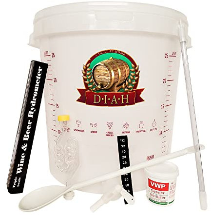 DIAH DO IT AT HOME Beer & Wine Making Starter Kit - Basic Equipment - All You Need in One Box Homemade Beer & Wine Home Brewing