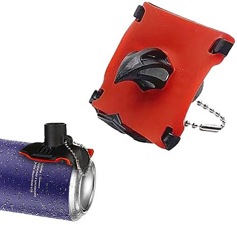 Vordpe Bier Schrotflintenöffner,Innovatives Bier Shotgun Tool,Biertrinkgerät mit Schlüsselring,für Camping, Strandparty (Rot)