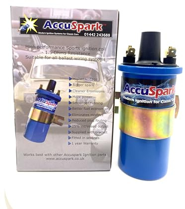 Accuspark Blue replaces Lucas DLB110, Ballast 1.5 Ohm Sports Ignition Coil