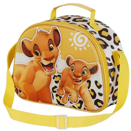 Disney Il Re Leone Africa-Porta Merenda 3D, Giallo, 25.5 x 20 cm