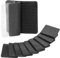Klettband Selbstklebend Extra Stark, 20 Paare, Aktualisieren Klettverschluss Selbstklebend, Doppelseitige Klettpunkte Klett Selbstklebend, Klettstreifen zum Kleben, Schwarz, 5x5cm