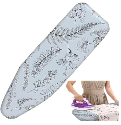 Tkxjry Copertura Copriasse da Stiro, Telo ASSE da Stiro per Ferro da Stiro a Vapore, Copriasse da Stiro Universale, Copriasse da Stiro Elasticizzato, per Assi da Stiro Fino a 120×41 cm