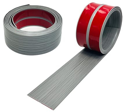 Listón de zócalo blando, 3 m de perfil angular de PVC de plástico autoadhesivo para cocina y baño, listón de cierre autoadhesivo, listón curvado flexible, cinta de sellado de juntas (veneración de
