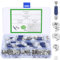 125 Pcs 3-in-1 Furniture Connector Hardware Fixings Set: Eccentric Cam Lock Screws for Furniture Screws, Fitting Dowels with Pre-Inserted Nuts for Table Wardrobe Cabinet Hardware Fittings