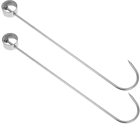 Cabilock 2pièces Crochets à Viande Acier Inoxydable Lot pour Transformation Séchage Fumage Barbecue et Cuisson