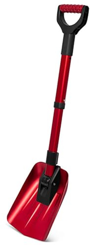 Pala de Nieve, Palas para Nieve Plegables, Herramienta Portátil para Nieve, Mango de Aluminio, para Emergencias de Invierno, para Automóviles, Vehículos Todo Terreno y Barro