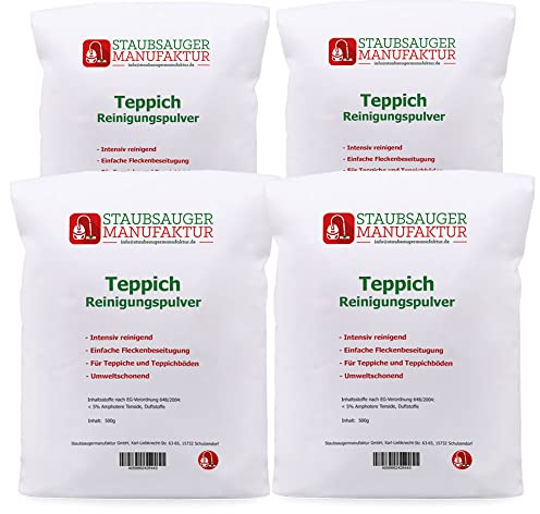 PRIMEBAG - Teppichreinigungspulver kompatibel mit Vorwerk Kobosan - 2kg Universal Teppichpulver Teppichreiniger - Beste Qualität