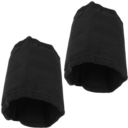 SHINEOFI Protector para Patas de Caballo Negro de Tela Oxford, Ajuste Cómodo y Ceñido, 2 Piezas para Cuidado y Protección contra Moscas en Equinos