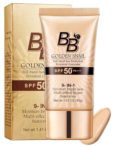 Vaethy BB Cream, BB Cream Foundation, SPF 50 fuktgivande CC cream, oljekontroll, långvarig finish (01# natural)