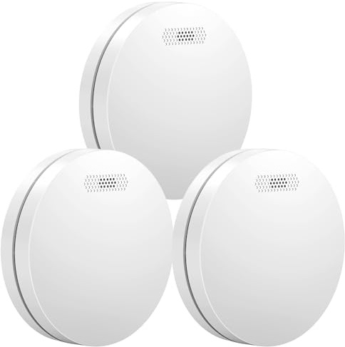 Aroha Safety Pro Brandvarnare med 10 års Batteri - Rökdetektor, Brandlarm - 3 stycken