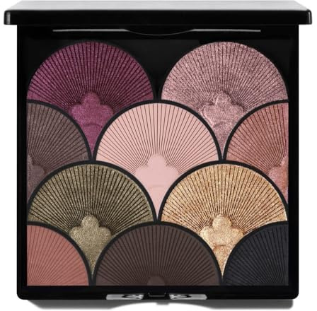 T. LeClerc Palette de fard à paupières - Palette maquillage yeux 10 couleurs chaudes et intenses - Nuit étoilée - Testée Sous Contrôle Dermatologique - Made in France