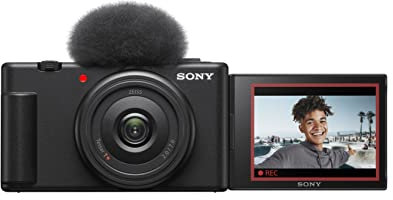 Sony Vlog camera ZV-1F | Digital Camera (Vari-angle Screen, 4K Video, slow motion, Vlog features) - Black (Renewed)
