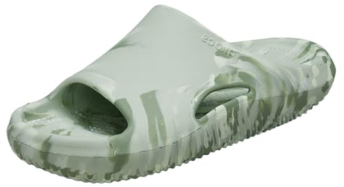 Crocs Unisex Adult Mellow Recovery Slides, Marbled Plaster, 8 UK Men / 10.5 UK Women