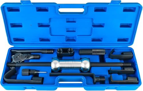 Unibos | 13pcs Slide Hammer Dent Puller Set, Auto Truck Dent Puller Tool With 10lbs Slide Hammer Universal Slide Hammer Auto Body Truck Repair Tool Kit With Storage Case
