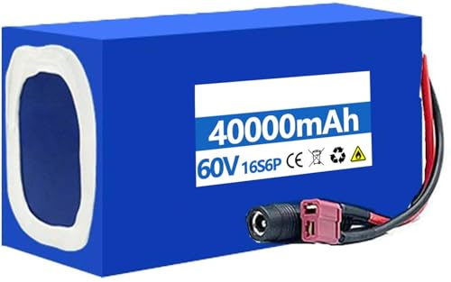 Batteri elektrisk cykel 60 V 8 AH 10 AH 20 Ah 30 Ah 40 Ah, 60 V Ebike Li-Ion batteri med laddare Ebike-batteri 60 V, 20 Ah, 40 Ah för motor 250 W, 350 W, 500 W, 800 W, 1 000 W, 60 V, 30 Ah, T