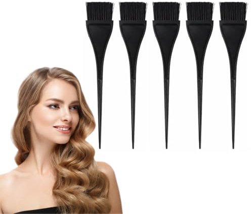 JUGUTA 5 Stück Haarfärbepinsel, Pinsel Haare Färben Leicht Blondierungspulver Set Dauerhaft Haarfärbemittel Applikator Werkzeuge Haarpinsel Friseur Zubehör Zum Haarfärben Im Friseurladen
