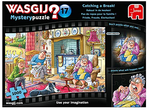 Jumbo Spiele Wasgij Mystery 17 Friede, Freude, Eierkuchen - Puzzle 1000 Teile