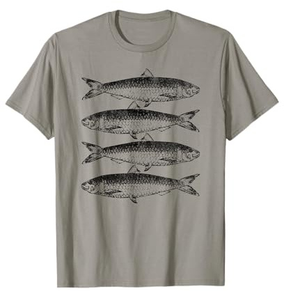 Sardinas enlatadas regalo amante vintage sardina pescado Camiseta
