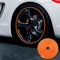 DRSM Felgenschutzstreifen Autoradschutzring Autoreifen Felgenschutz Flexible Auto Zierstreifen Für Universalreifen,orange