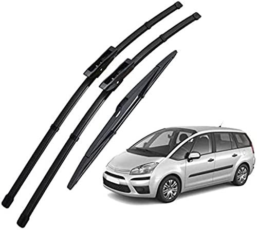 Escobillas limpiaparabrisas, para Citroen C4 Grand Picasso /C4 Picasso 2008 2009 2010 2011 2012 2013 Juego de Ventana Trasera Delantera