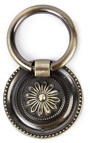 jojofuny Poignée D'armoire Cuisine Laiton Antique, Bouton De Porte Vintage En Alliage De Zinc, Diamètre 45 Mm, Paire 2 Pièces, Adaptée Pour Tiroirs Et Placards Traditionnels, Installation Vis Facile