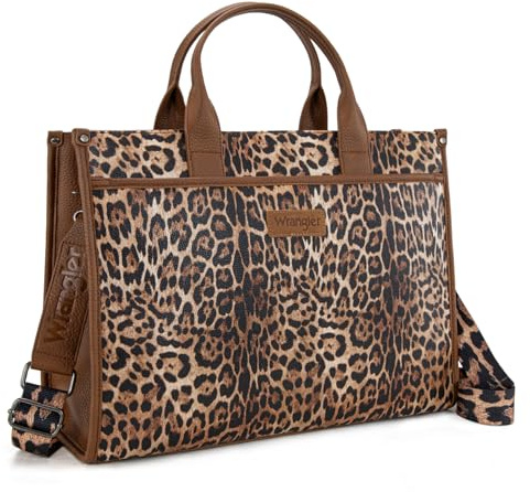 Wrangler Laptop Bag for Women 15.6 Inch Vintage Work Tote Bag for Business Briefcase Handbag with Adjustable Shoulder Strap WG288-8119LP