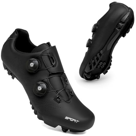 YIHOODA Fahrradschuhe Herren MTB SPD Schuhe Hoher Grip Atmungsaktive Mountainbike Schuhe für Gelände, Gravelbike und Trekking Leicht & Steif Radsportschuhe