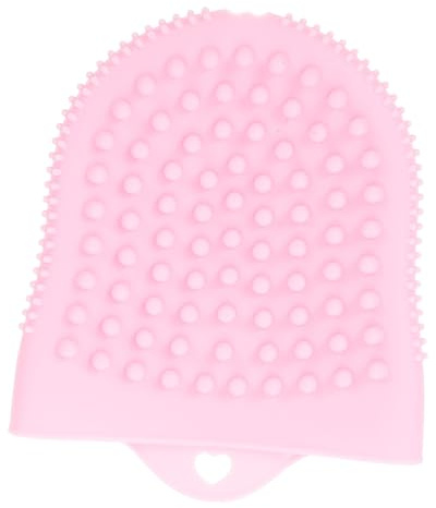 FRCOLOR Brosse Faciale Manuelle en Silicone Souple Rose Exfoliante Massage Visage Peau Sensible Usage Quotidien
