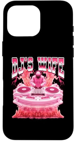 Tocadiscos DJ's Wife Disc Jockey Estilo Bootleg de los 90 Carcasa para iPhone 16 Pro MAX