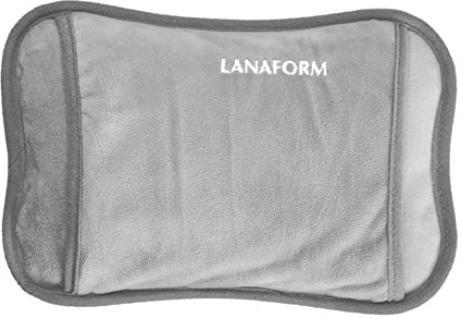 LANAFORM - Hand Warmer (Grey) - Bouillotte Électrique Chauffante - Chauffe Mains Et Pieds Portable - Autonomie De Plus De 3 Heures - Poche Spécifique Pour Les Mains - Matière Douce Et Confortable