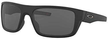 Oakley Drop Point Gafas de Sol, Hombre, Negro (Matte Black/Grey), 61