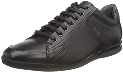 Hugo Boss Herren Saturn_lowp_lux4 Sneaker, Schwarz, 44 EU