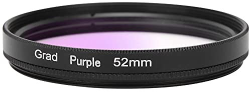 Juego de filtros de Lente Degradado, Filtro de Degradado de Lente de cámara DSLR de 52 mm / 2,0 Pulgadas, tecnología de Recubrimiento nanométrico Multicapa(Morado Degradado)