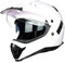 JIEKAI Adventure Helme Motocross Helm Sicherheitsnorm ECE 22.05 Motorradhelme,Roller Ski ATV Helm (M, Weiß)