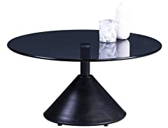 M2 Kollektion Couchtisch Montreal 2 in schwarz, B/H/T = 80x40x80cm