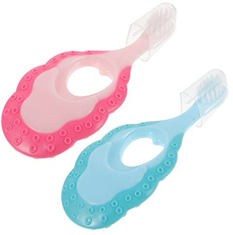 Beavorty 2stücke Kinderzahnbürste Für Kleinkinder Weiche Borsten Ergonomisches Design Geeignet Für Jahre Farbenfrohe Auswahl Blau Für Zahnpflege Unterwegs