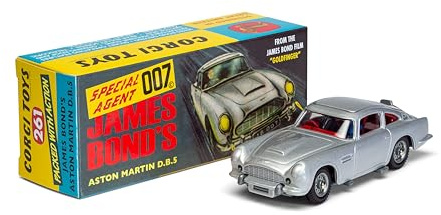 Corgi Diecast Model Cars - RT26101S James Bond Aston Martin DB5 - Iconic 007 Collectible Car Model for Men & Women - Small Die Cast Toy Models for Boys, Gift for Motor Enthusiasts