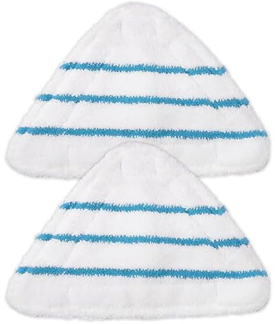 Haliya 2 Panni Lavabili per Black & Decker BHSM1615DAM-QS, FSM1616, FSM1605, FSM 1630, FSMP20, FSMH1321JMD, FSMH13151SM, Panni Rettangolari in Microfibra per Black & Decker Steam Mop scopa a vapore