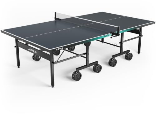 JOOLA Tischtennisplatte Nova 500A – Premium Outdoor Tischtennisplatte wetterfest klappbar mit Netzsystem & Rollen
