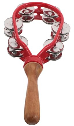 GALPADA Campanello Di Legno Manico Strumento Musicale Per Ragazzo Ragazza Ragazza Strumento Percussione Campanello Bastone Educazione Al Suono Dei Campanelli Strumenti Percussione Per