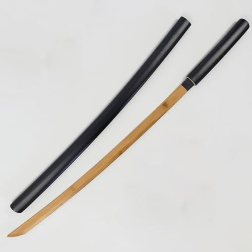 HJHUUA Katana in Legno Naturale da 101 cm,Bokken da Allenamento per Kendo,Spada da Allenamento in Legno Fatta a Mano. per Regali,esposizioni,Allenamento,Decorazioni e Cosplay.