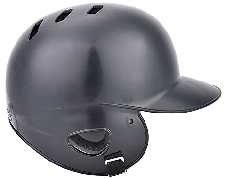 Hidyliu Baseball Batting Helmet with Adjustable Strap for Children and Teens, Lightweight ABS Construction, Ideal for Safe Play (Black)