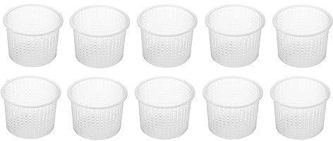 AlcoFermBrew 10 x Moule à fromage 6x4.7cm - 150g Formagio Fresco | Forme à fromage | Moule à faisselle | Fromage maison