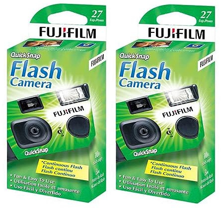 FUJIFILM QuickSnap Flash 400 Disposable Camera 6-Pack 27 Exposures Bundle