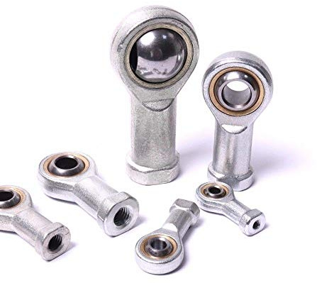 Metal-to-Metal with Grease Fitting Female Rose Joint M5/M6/M8/M10/M12 Left Thread Bronze Liner Performance Rod End Bearing Ball Joint Bearing