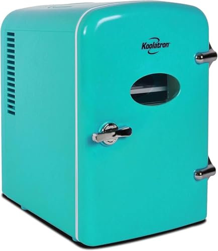 Koolatron Coca Cola Mini Nevera 4L Pequeña Nevera para Dormitorio CA 220V/ CC 12V para Coche (Verde)