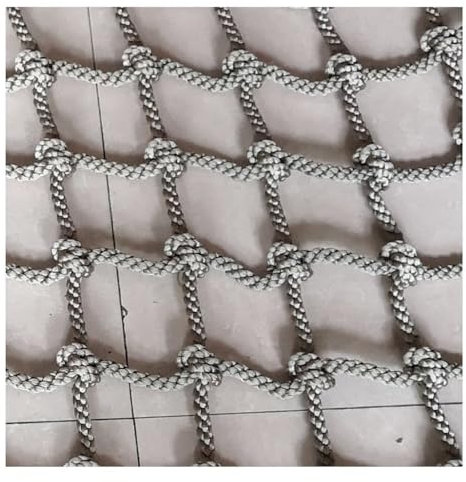 Filet de sécurité Escalade Terrain de Jeu Échelle de Corde de Roche Ensembles d'oscillation Grimper Le Filet en Nylon pour Les patios extérieurs Rampes (Color : 8mm-10cm, Size : 1X2m/3.3X6.6ft)