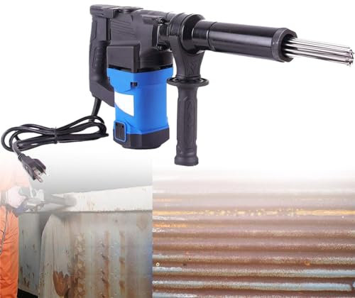 Beachtiful Herramienta Eléctrica para Quitar óxido de Aguja de 1100W, Escalador de Aguja Eléctrico, Aguja Eléctrica de 4500 BPM, para Trabajos de Metal, óxido, Soldadura y Removedor de Pintura