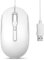 Perixx PERIMICE-222U Mouse USB con Cavo - Cavo Lungo 1,8 Metri - Design Ottico 1200/1600/2000 DPI - Bianco